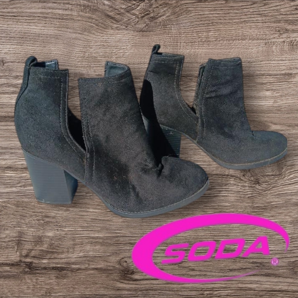 Black High Heel Booties